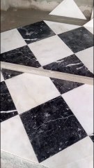 tile installation  Chessboard Floor Design #trinding #viral #shorts
