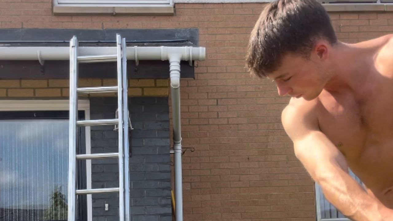 Golf ball hits window but comes back right where it started