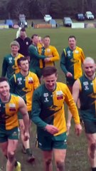 Gordon's Adam Toohey is chaired off after his 200th CHFL game against Beaufort