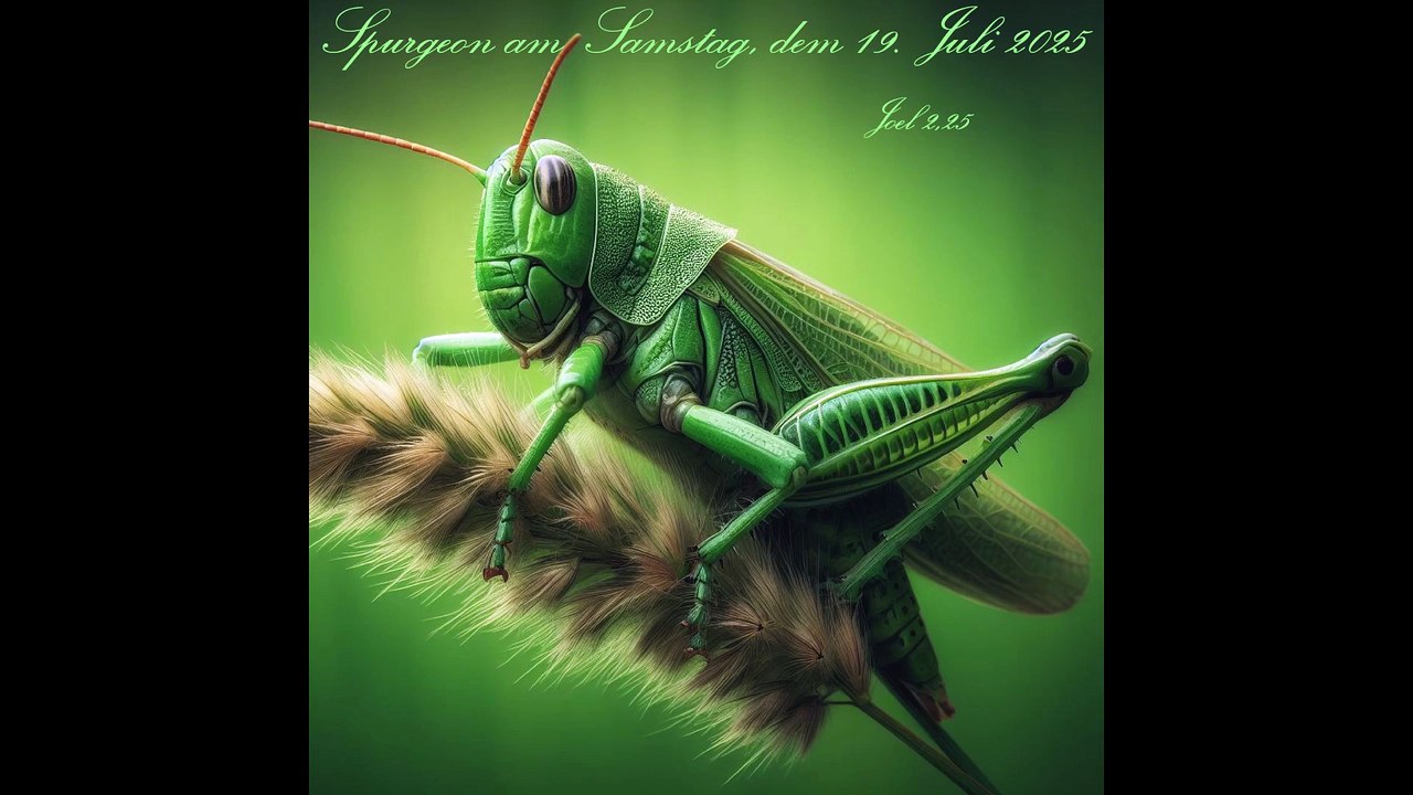 Spurgeon am Samstag, dem 19. Juli 2025, zu Joel 2,25