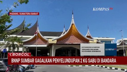 BNNP Tangkap Kurir Sabu di Bandara Minangkabau, Sembunyikan Narkoba dalam Koper | BORGOL