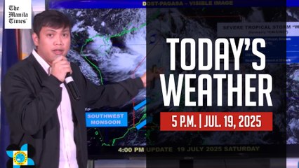 Weather Update at 5 P.M. on July 19, 2025 ☀️