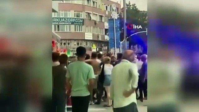 Şehrin göbeği boks ringine döndü: O anlar kamerada