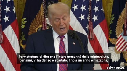 Trump firma legge sulle criptovalute, "una rivoluzione finanziaria"