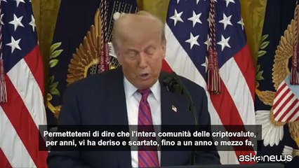Trump firma legge sulle criptovalute, "una rivoluzione finanziaria"