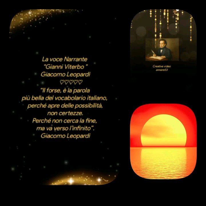 La voce Narrante "Gianni Viterbo "Giacomo LeopardiLa voce Narrante "Gianni Viterbo "Giacomo Leopardi