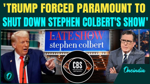 Stephen Colbert FIRED! Trump MOCKS Late-Night Host as CBS Cancels Anti-Trump 'Late Night Show'
