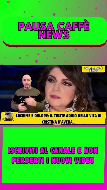 Lacrime e dolore il triste addio nella vita di Cristina D’Avena..