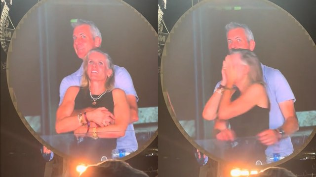 El vídeo viral de dos amantes pillados por la kiss cam del concierto de Coldplay