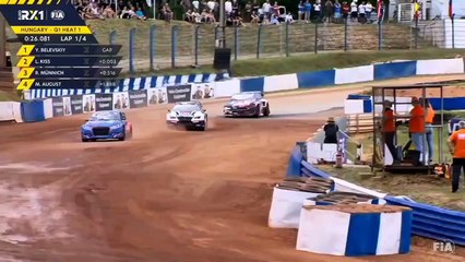 World RX 2025 Hungary Euro RX1 Q1 Crash and Pass Last Lap Win Belevskiy