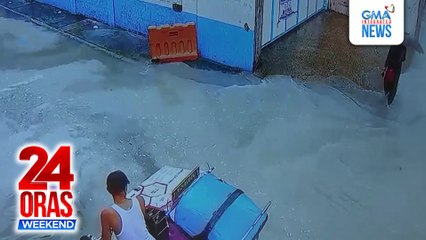 Baha sa Malabon, nagkulay puti; LGU, iniimbestigahan na kung saan ito galing at kung delikado | 24 Oras Weekend