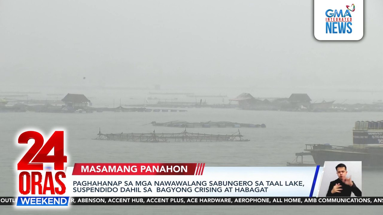 Ilang residente, apektado ang kabuhayan dahil sa masamang panahon at paghahanap sa mga sabungero | 24 Oras Weekend