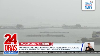 Ilang residente, apektado ang kabuhayan dahil sa masamang panahon at paghahanap sa mga sabungero | 24 Oras Weekend