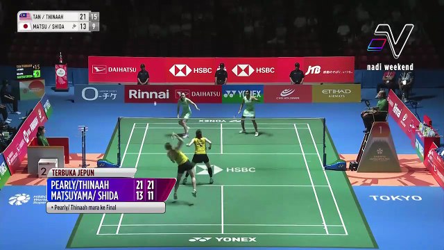 Pearly Tan dan M. Thinaah tewaskan Nami Matsuyama / Chiharu Shida untuk ke pentas akhir Terbuka Jepun