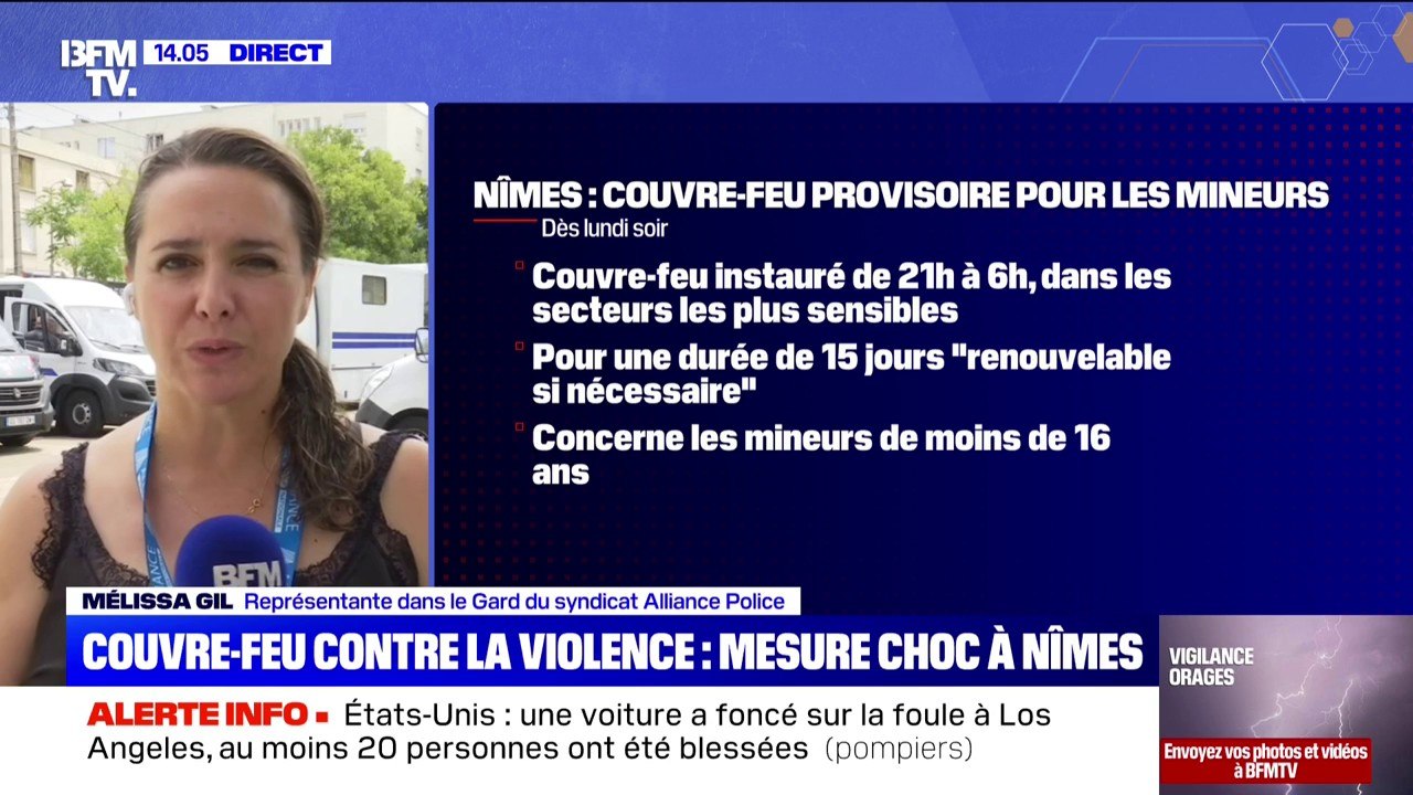 Couvre-feu provisoire pour les mineurs à Nîmes: pour Mélissa Gil (Syndicat Alliance Police) dans le Gard, "il faut des mesures plus pérennes"