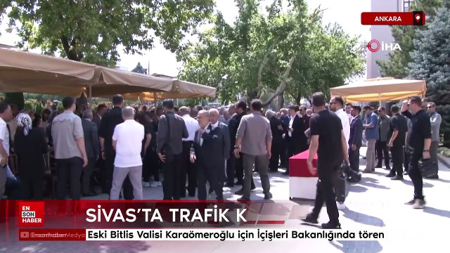 Ankara'da eski Bitlis Valisi Karaömeroğlu için İçişleri Bakanlığında tören