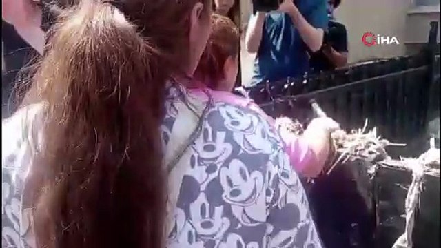 Sel nedeniyle evinde çocuğuyla mahsur kalan kadın sinir krizi geçirdi