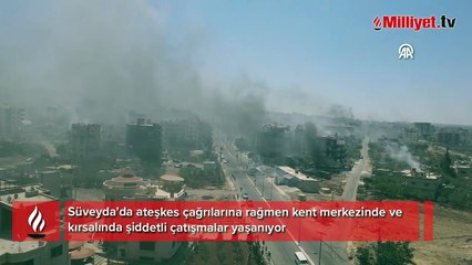 Suriye ile İsrail ateşkes ilan etmişti! Süveyda'da şiddetli çatışmalar yeniden başladı
