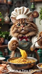 Chef Cat Cooks Pasta Like a Pro! 🍝🐾