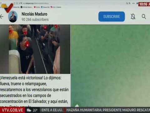 Pdte. Maduro: ¡Lo dijimos y aquí están! 125 días después rescatamos a nuestros migrantes secuestrados