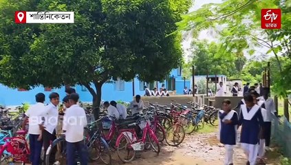শান্তিনিকেতনে সরকারি স্কুলের জমি দখল, প্রশাসনিক উদাসীনতার অভিযোগ