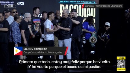 Pacquiao regresa al boxeo para enfrentarse a Mario Barrios