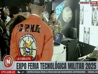 Vpdte. Sec. Cabello recorrió los stands de la Expo Feria Tecnológica Militar 2025 en La Carlota