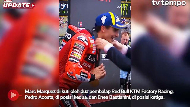 Hasil Sprint Race MotoGP Ceko 2025: Marc Marquez Ungguli Pedro Acosta
