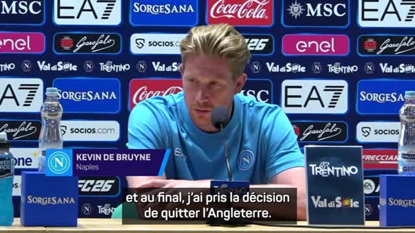 Mercato Naples : Kevin de Bruyne - "Je resterai un joueur de City à vie"