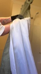 Frightened Woman Lets Out Scream While Taking Bat Out of Bathroom