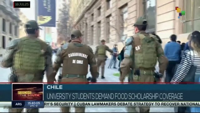 Chile, university students demand food scholarship coverage
