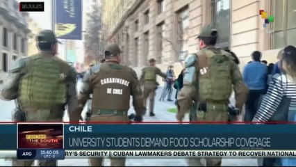 Chile, university students demand food scholarship coverage