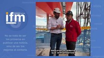 Carlos Fernando Galán muestra el avance de la construcción del TranMiCable de San Cristóbal