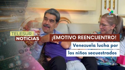Venezuela rescata a niños secuestrados por EE.UU.