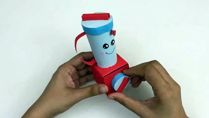 How to Make MINI PAPER BLENDER for Kids - Origami