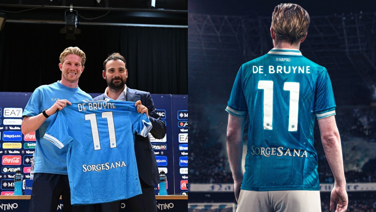 De Bruyne en su presentación en el Nápoles: "Maradona es Maradona, pero yo soy mi propio jugador"