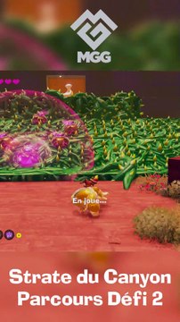 Ronces et Explosifs Donkey Kong Bananza : Parcours Défi 2 de la Strate du Canyon