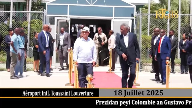 Prezidan peyi Colombie an Gustavo Petro reyalize yon vizit nan peyi Dayiti.