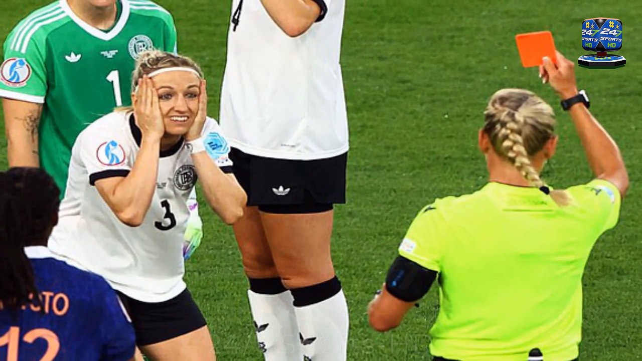 Bizarre Incident: Germany star is sent off after giving away a penalty for brutally pulling a France player's HAIR during Euro 2025 quarter-final in bizarre incident