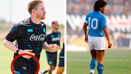 De Bruyne se reivindica en su presentación con el Nápoles tras la 'polémica' del dorsal 10 de Maradona