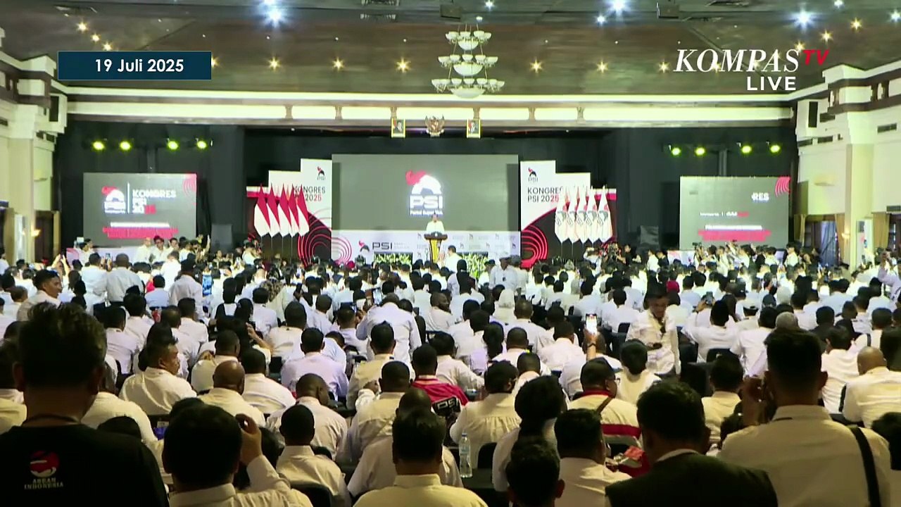 [Full] Riuh Kader Sambut Pidato Jokowi dan Kaesang di Kongres PSI di Solo