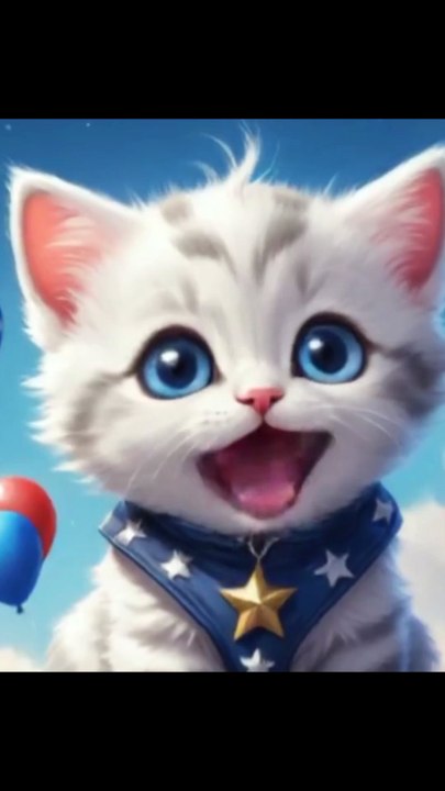 Blue-Eyed Diva Cat Sings Her Heart Out! 🎤💙😻