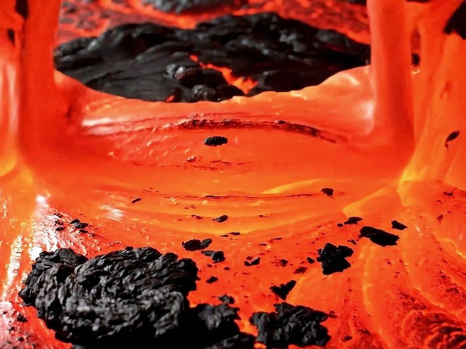 Lava Clay Cracking ASMR #oddlysatisfying #satisfying #asmr #slime #veo3 #lava #lavaasmr