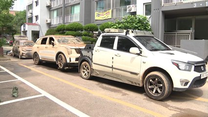 침수된 지하 주차장에서 차 견인...이 시각 충남 / YTN