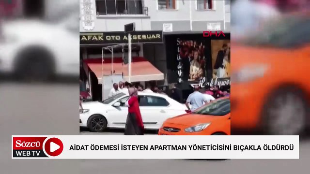 Aidat ödemesi isteyen apartman yöneticisini bıçakla öldürdü