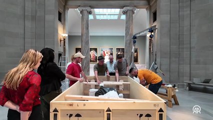 Roma İmparatoru Marcus Aurelius'un heykeli Türkiye'ye getirildi