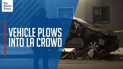 At least 30 injured as vehicle drives into crowd outside Los Angeles music venue