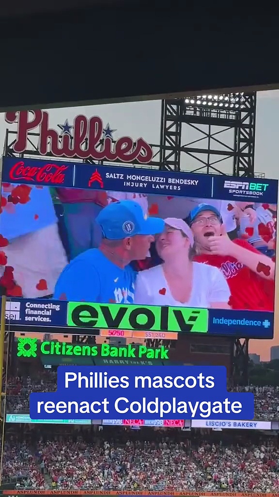 The Philadelphia Phillies had a laugh at the expense of the CEO and HR boss who have gone viral for affairs 🤯