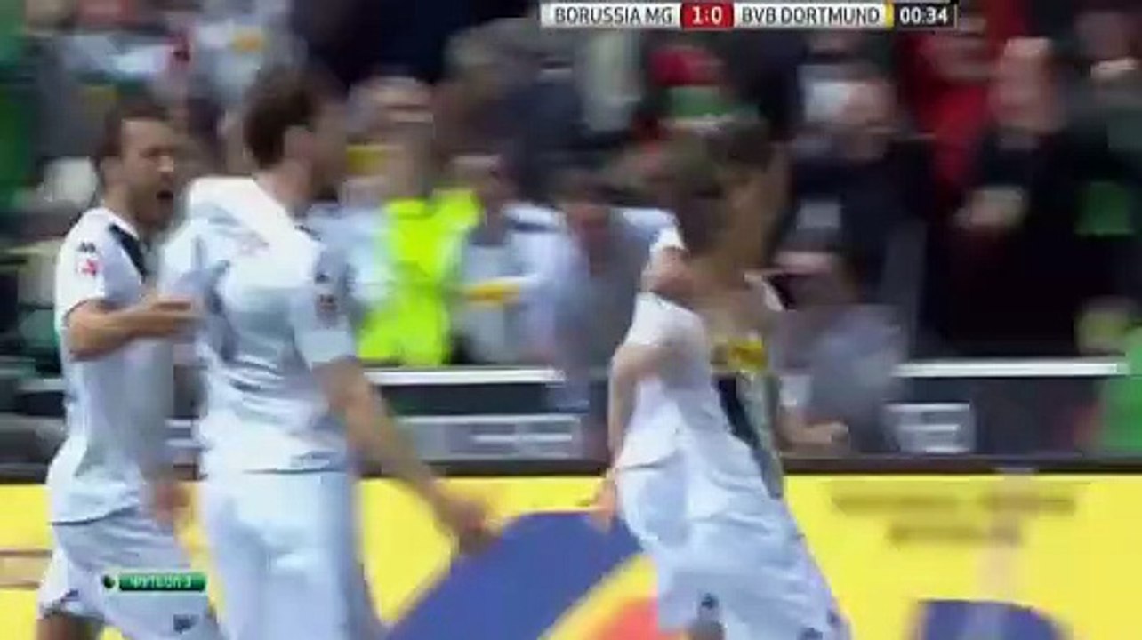 Borussia Monchengladbach 3-1 Borussia Dortmund - Goals and Highlights (11/4/2015)