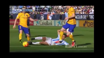 Malaga 1-2 Barcelona - Goals and Highlights (23/1/2016)